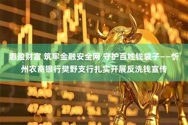 惠盈财富 筑牢金融安全网 守护百姓钱袋子——忻州农商银行樊野支行扎实开展反洗钱宣传