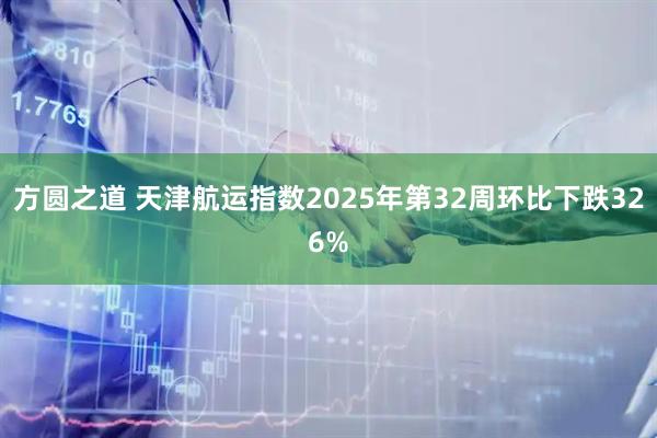方圆之道 天津航运指数2025年第32周环比下跌326%