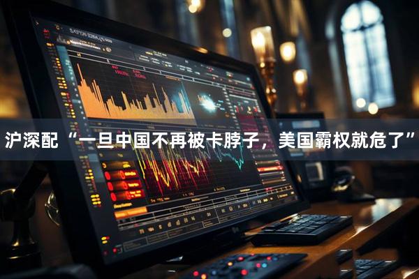 沪深配 “一旦中国不再被卡脖子，美国霸权就危了”